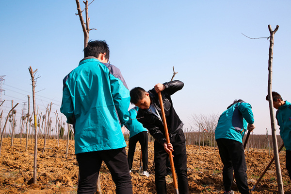 “攜手植樹，共創(chuàng)藍(lán)天”丨南京新華師生共筑新華育才林